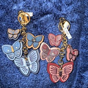 Coach Butterfly Bag Charm Set